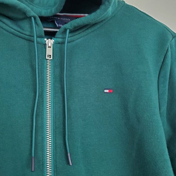 Tommy Hilfiger Forest Green Hoodie / Size L - Picture 7 of 9